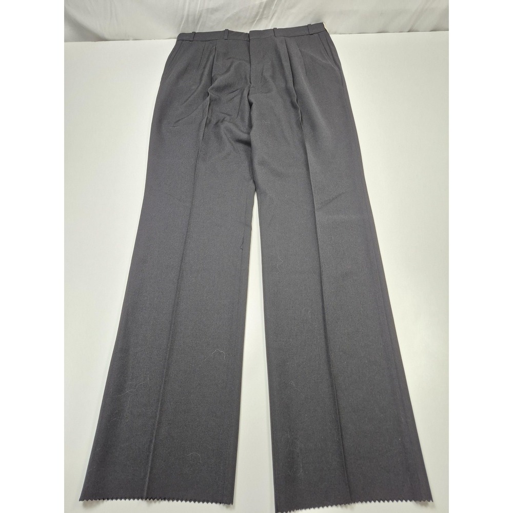VTG Jaymar Dress Pants Mens 38x36 Gray Wool Blend Pleated Straight Unhemmed NWT